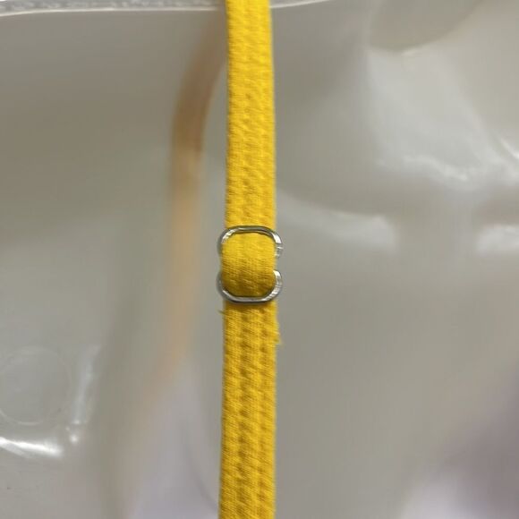 NWOT Cupshe Yellow White One Piece Swimsuit.  Size M medium 8/10 - Picture 9 of 13